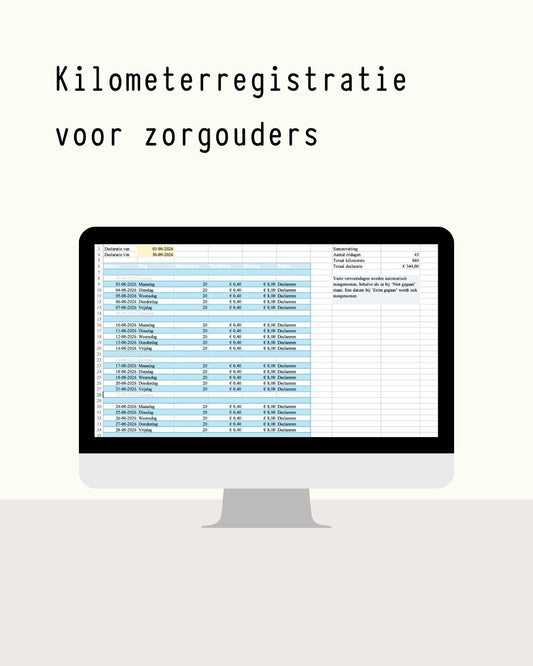 Kilometerregistratie voor zorgouders